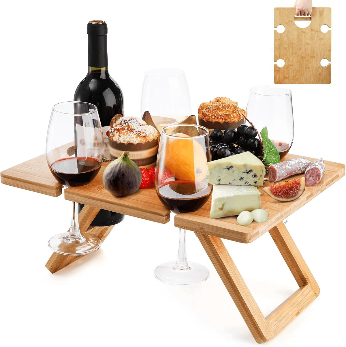 Wine Holder Portable Picnic Table