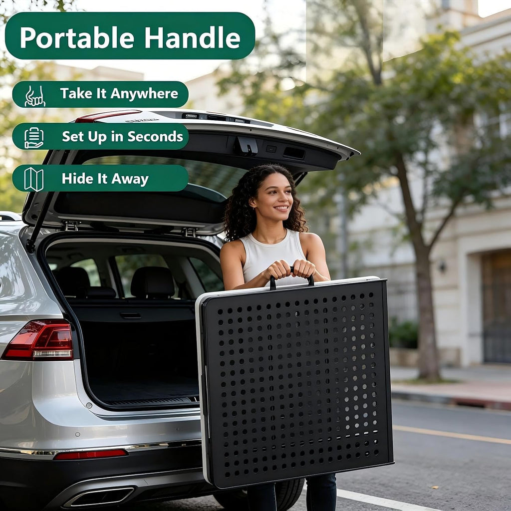 5FT  Portable Metal Grilling Folding Table