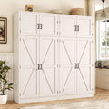 71‑Inch Farmhouse Tall Pantry Storage Cabinet 2‑Pack