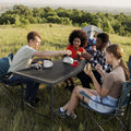 4FT Wood‑Grain Heavy‑Duty Plastic Folding Table