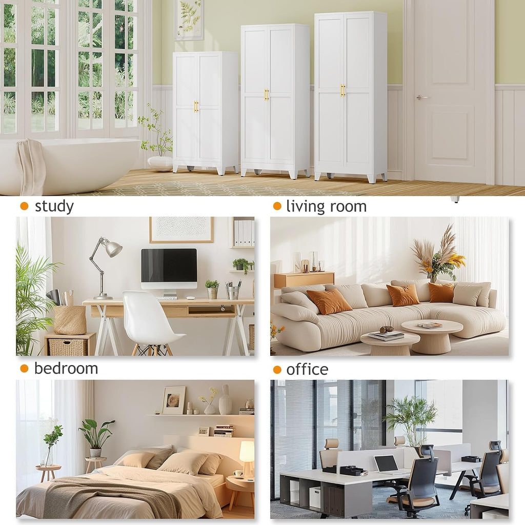71‑Inch Tall Metal Pantry Storage Cabinet