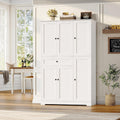 68‑Inch White Tall Kitchen Pantry Storage Cabinet