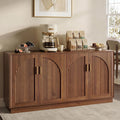 63‑Inch Fluted Arched Door Sideboard Buffet Cabinet