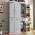 71‑Inch Modern Tall Kitchen Pantry Hutch Storage Cabinet