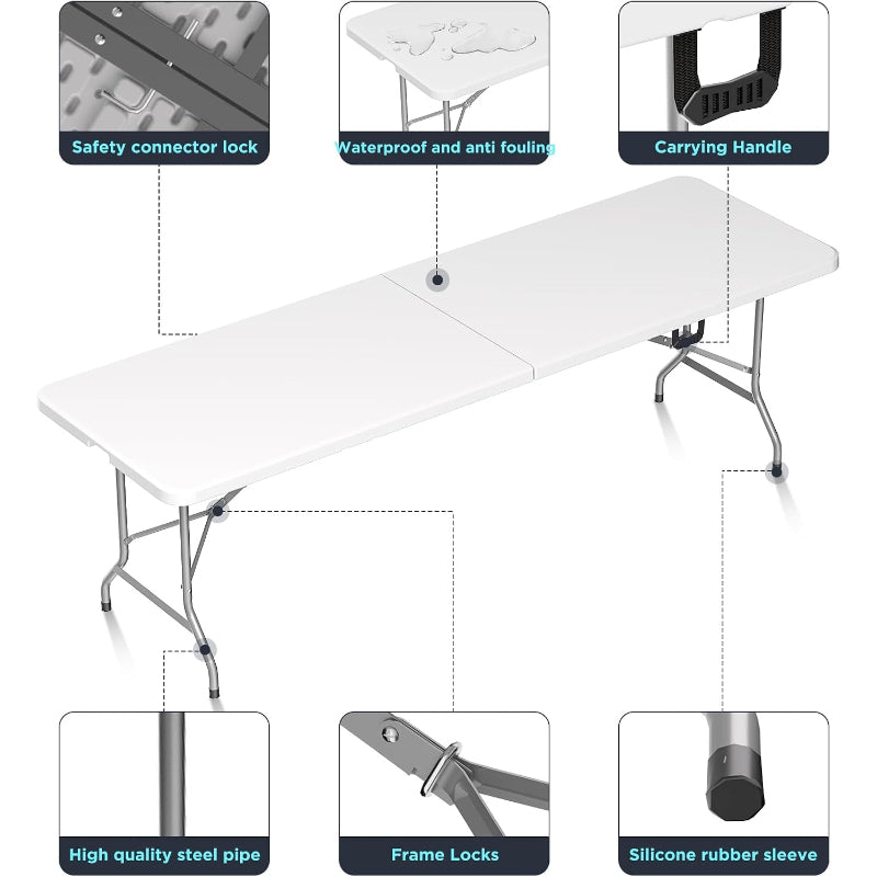 Heavy‑Duty HDPE Folding Table