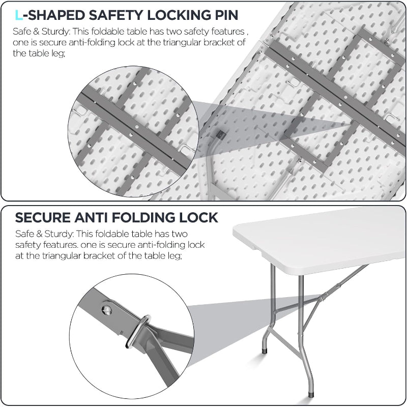 Heavy‑Duty HDPE Folding Table