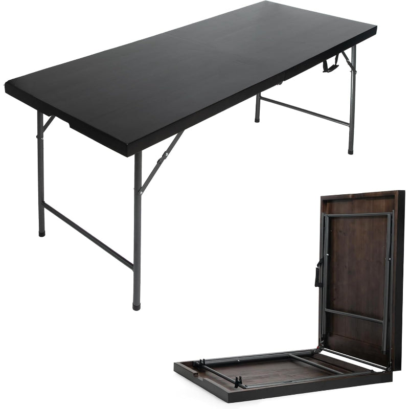 6 Ft Wooden Folding Banquet Table